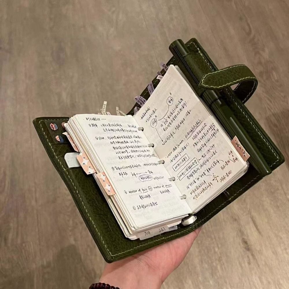 Vintage Leather Journal Notebook - Nuovi quaderni in pelle verde M5,