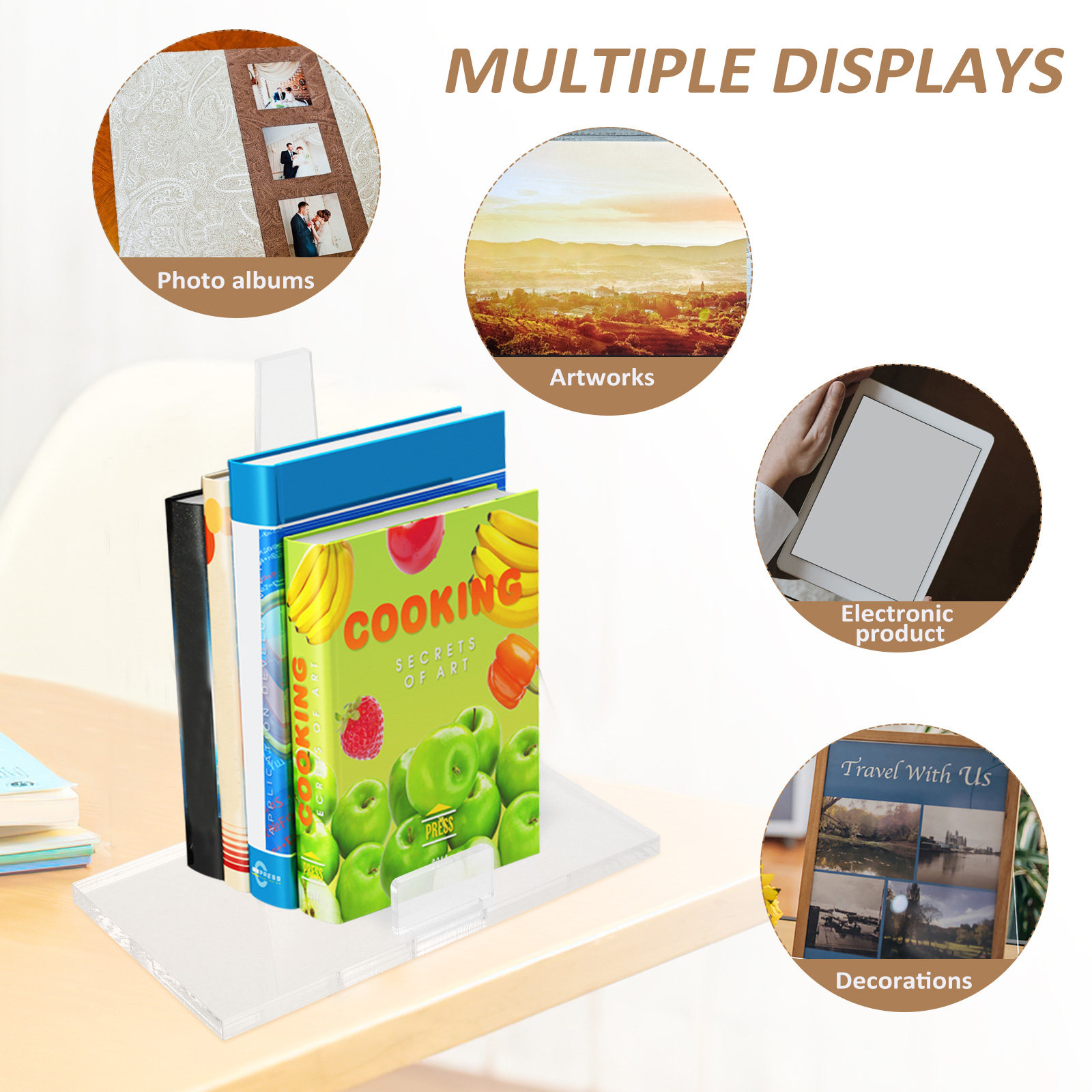 Cornice portatile in acrilico  - Clear Acrylic Book Stand Holder recensione e prezzo