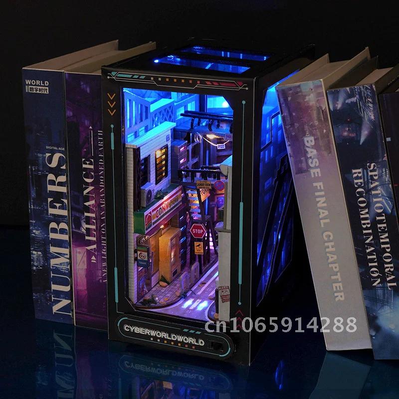Creativo fai da te in legno li - Diy Wooden Book Nook Kit Shelf Insert recensione e prezzo