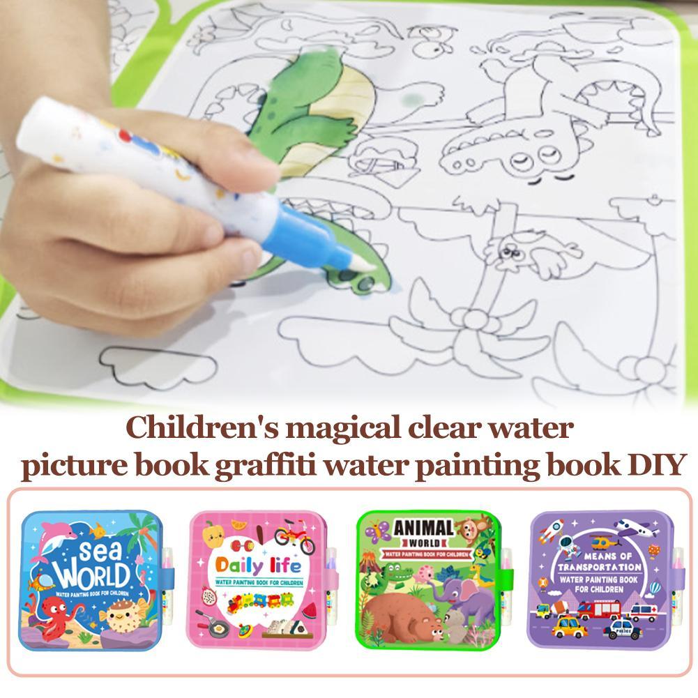 Libro da disegno ad acqua magi - Reusable Water Magic Coloring Book recensione e prezzo