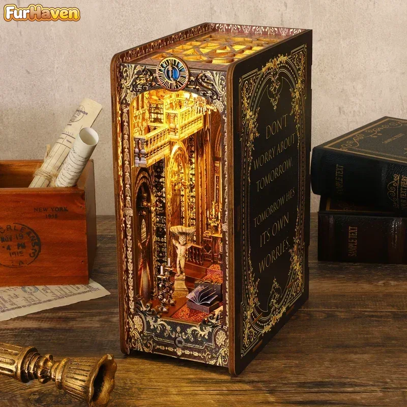 Kit Fai-da-Te per Inserti in L - Diy Wooden Book Nook Kit Shelf Insert recensione e prezzo