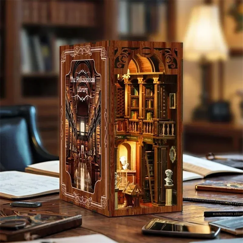 La Libreria Filosofica Casa NU - Diy Wooden Book Nook Kit Shelf Insert recensione e prezzo