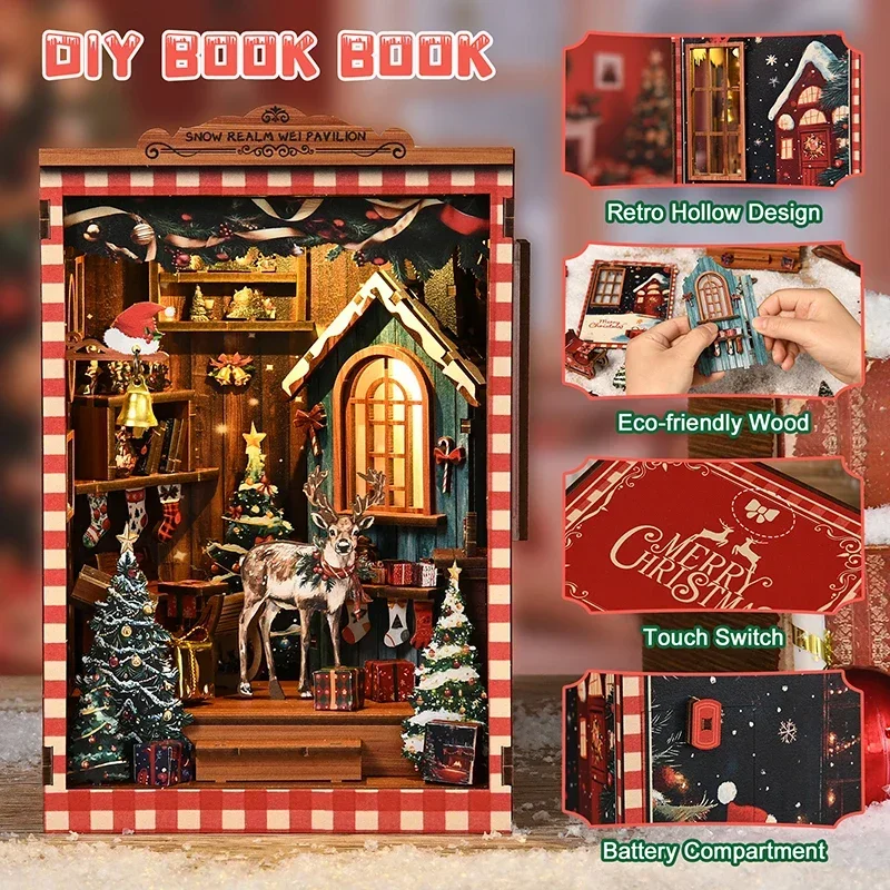 Kit Modellini in Miniatura Reg - Diy Wooden Book Nook Kit Shelf Insert recensione e prezzo