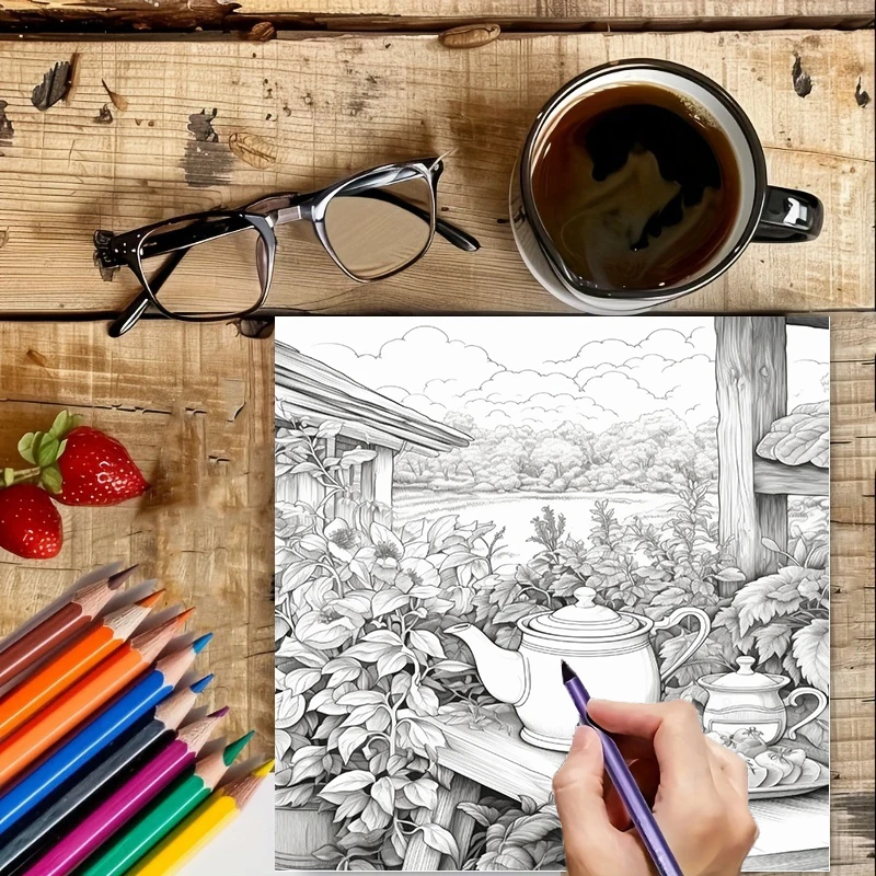 Libro da colorare Tea In The G - Adult Coloring Book Stress Relief recensione e prezzo